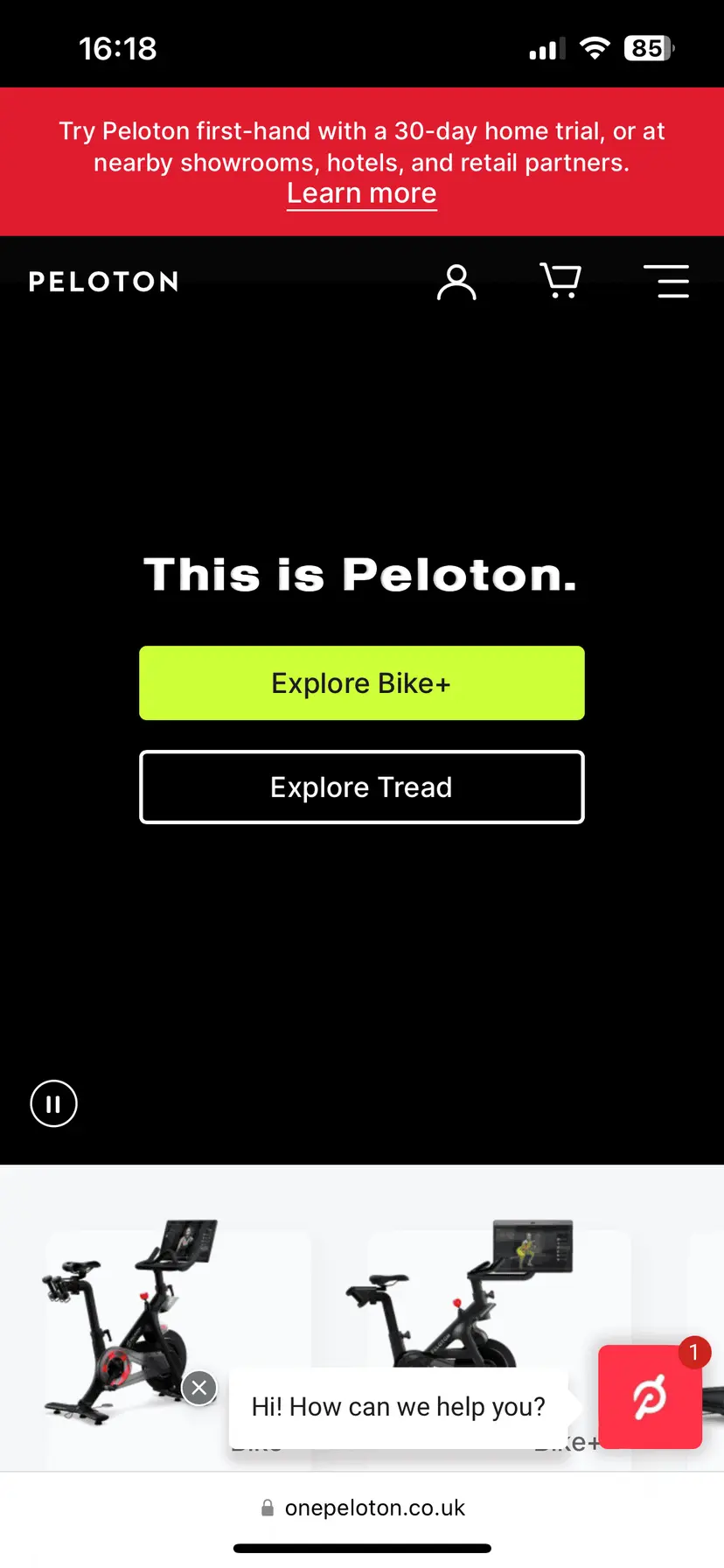 Shopify 無頭示例 Peloton