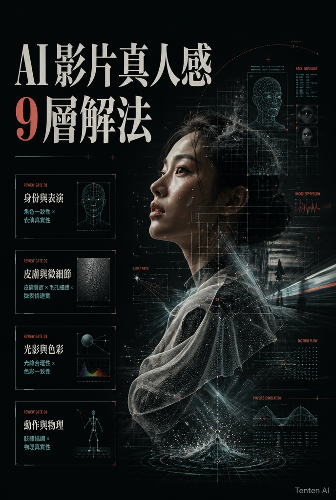AI 影片真人感 9 層解法