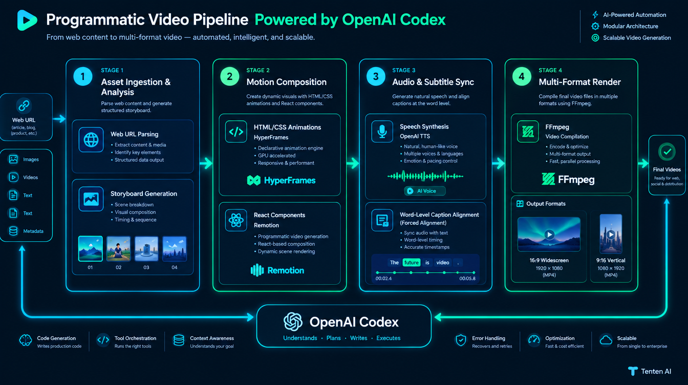 Codex Programmatic Video Pipeline Architecture