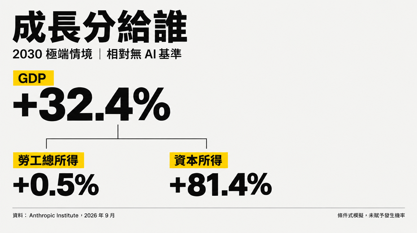 2030 極端情境的所得差距