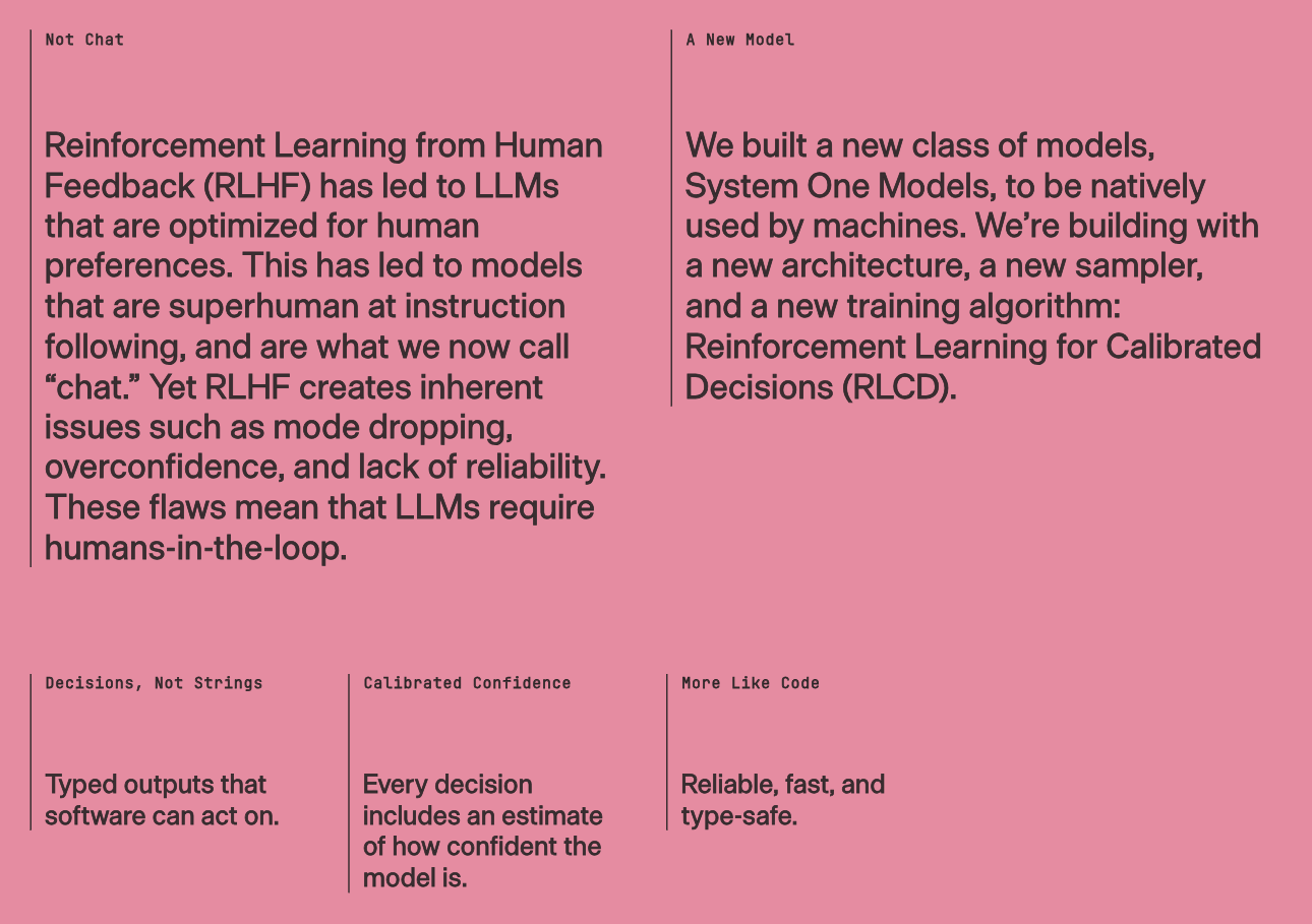 TypeSafe describes System One typed outputs and confidence estimates