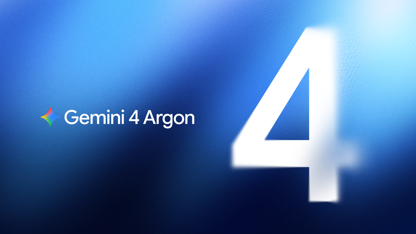 Google 發表文章中的 Gemini 4 Argon 官方主視覺
