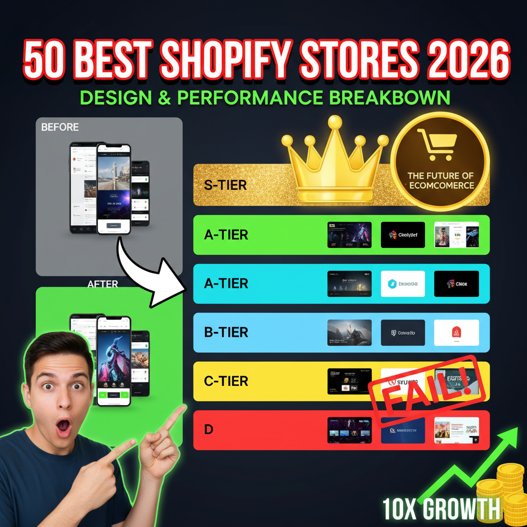 50 Best Shopify Stores 2026: Design & Performance Breakdown