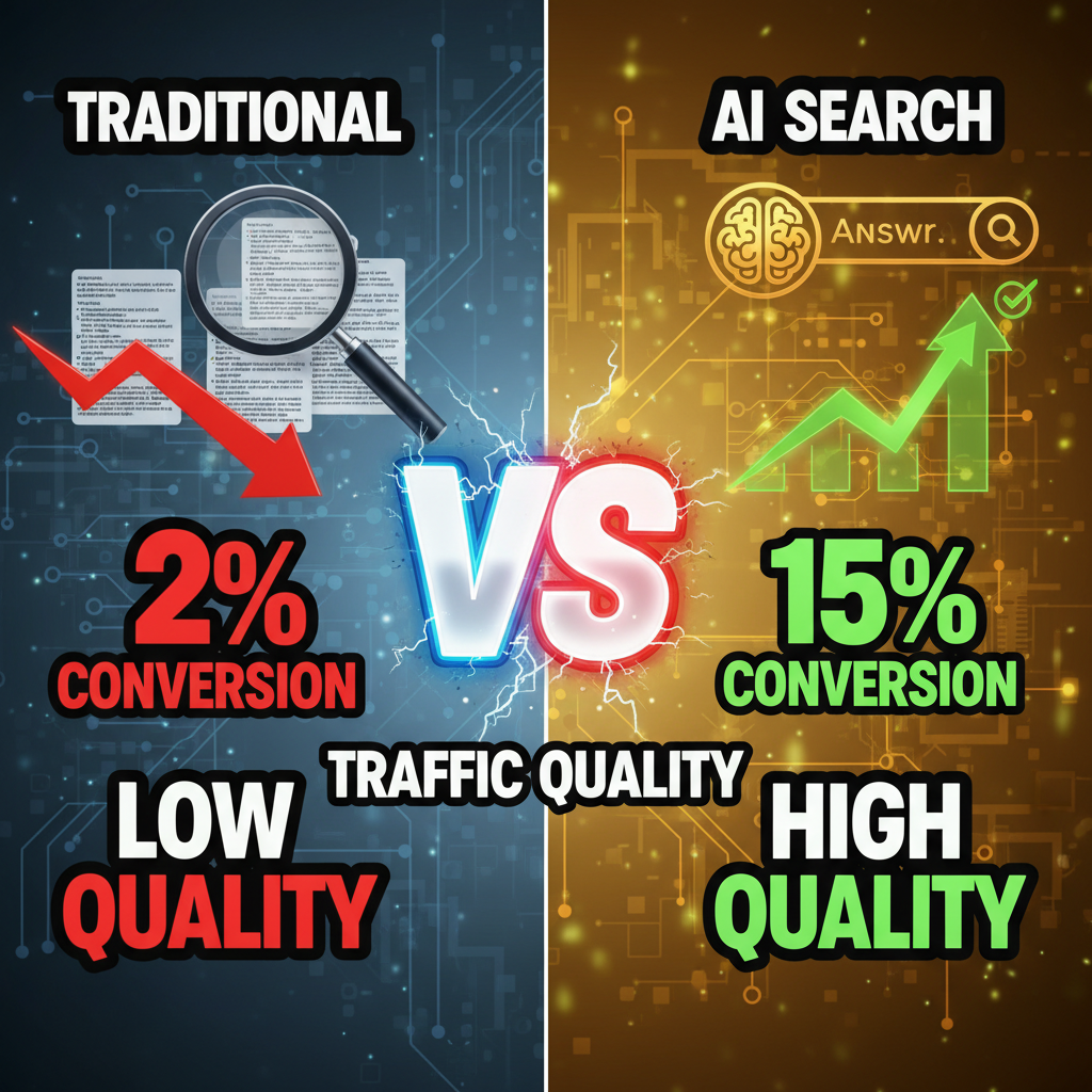 AI Search vs Traditional Search: Traffic Quality Comparison