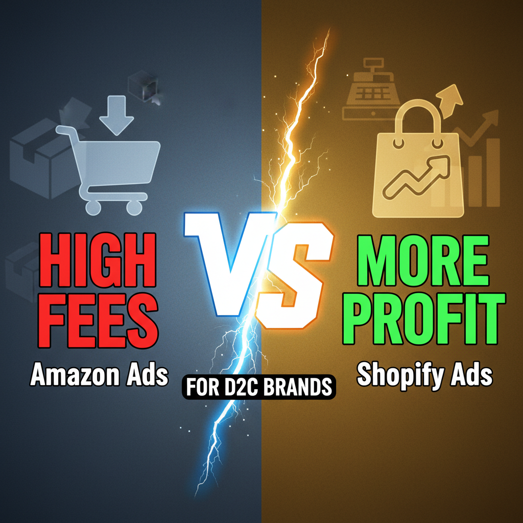 Amazon Ads vs Shopify Ads: Which Channel Wins for D2C Brands