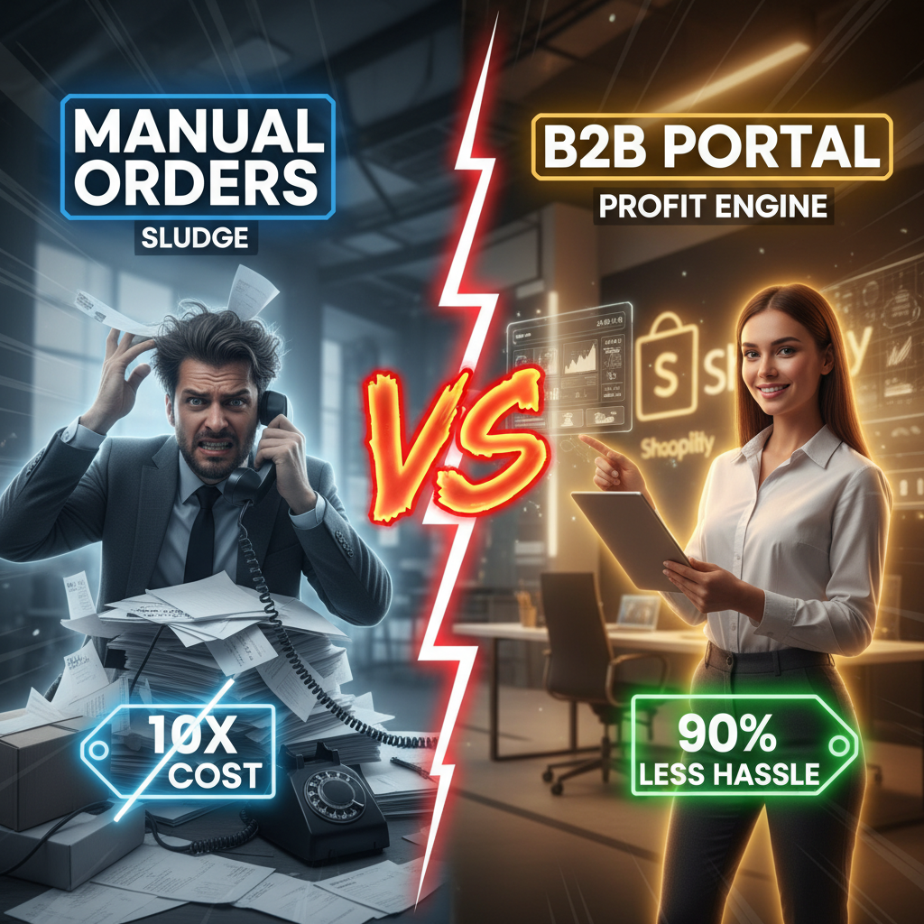 How to Build a B2B Self-Service Portal on Shopify: From Manual Orders to Automation