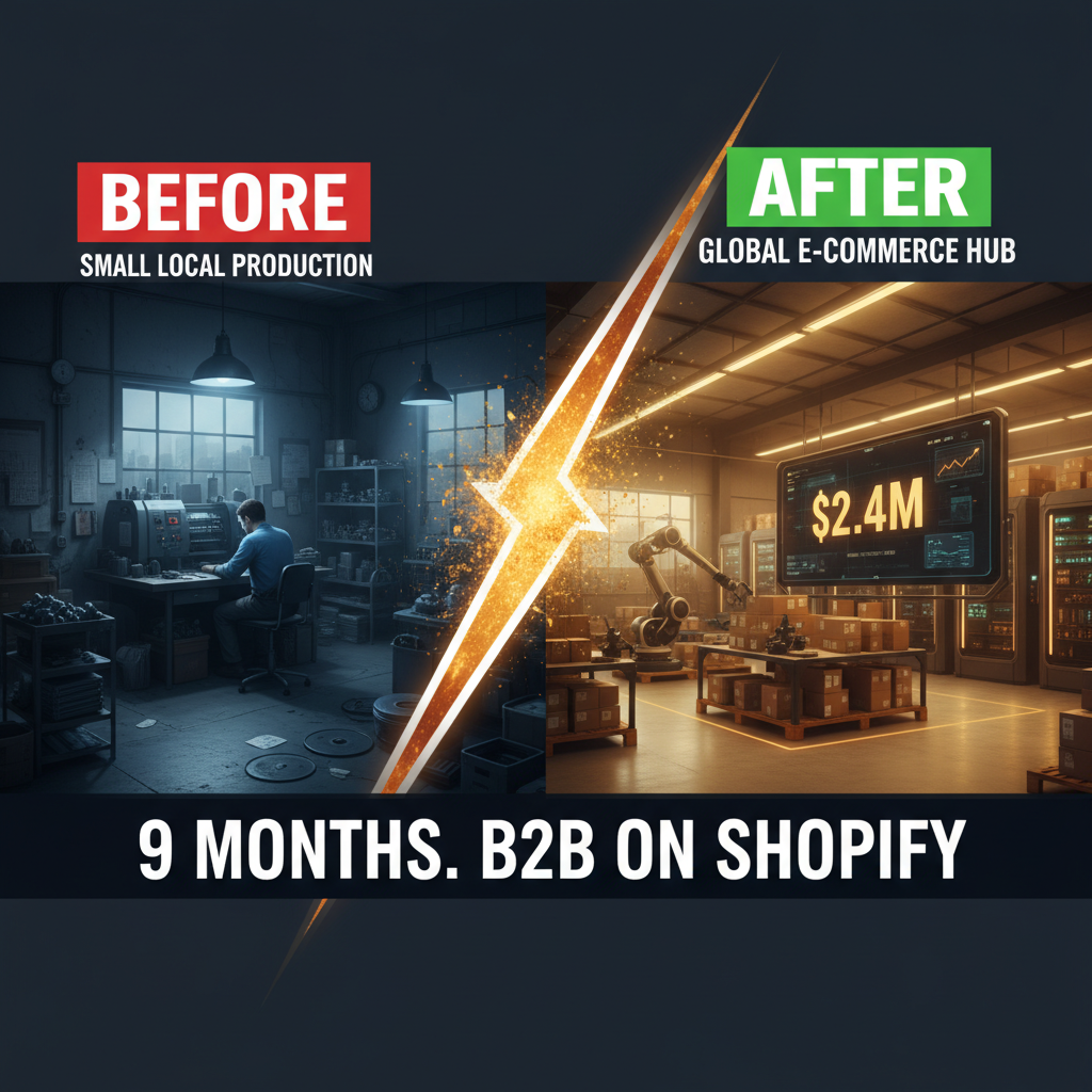 How an APAC Precision Parts Manufacturer Launched a $2.4M B2B Wholesale Channel on Shopify in 9 Months