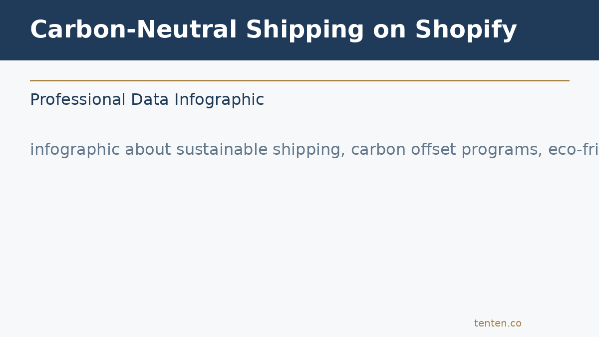 Infographic: carbon neutral shipping Shopify