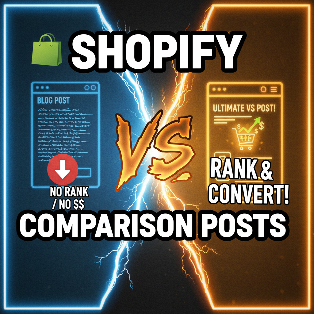 How to Write Comparison Posts That Rank and Convert on Shopify