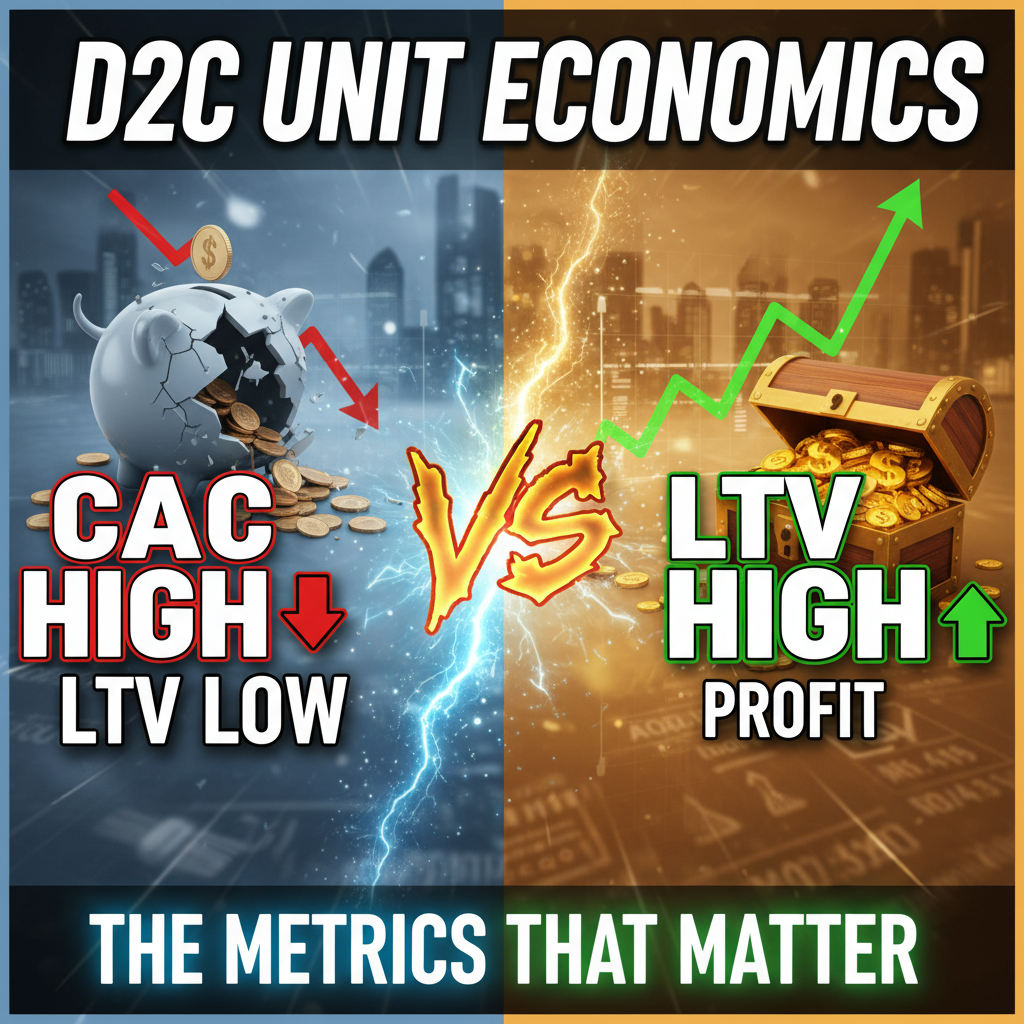 Unit Economics for D2C: CAC, LTV & The Metrics That Matter