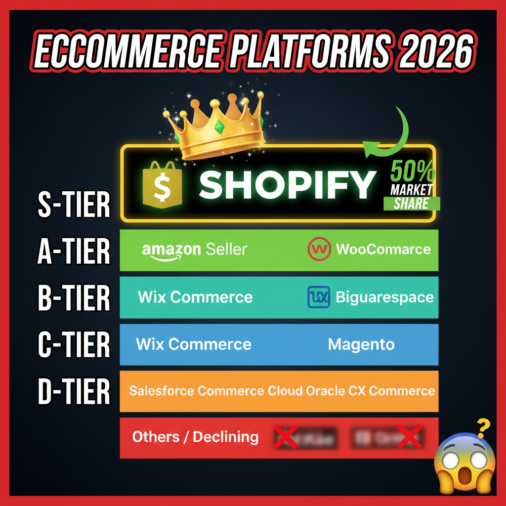 Ecommerce Platform Market Share 2026: Shopify's Position