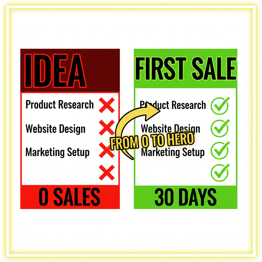 From Idea to First Sale on Shopify: A 30-Day Action Plan