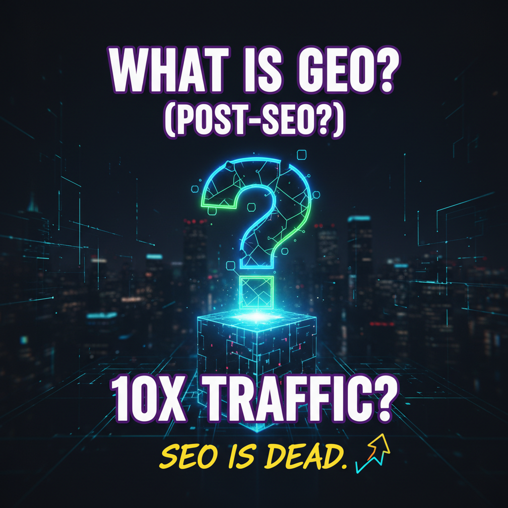 What Is GEO (Generative Engine Optimization)? The Post-SEO Playbook