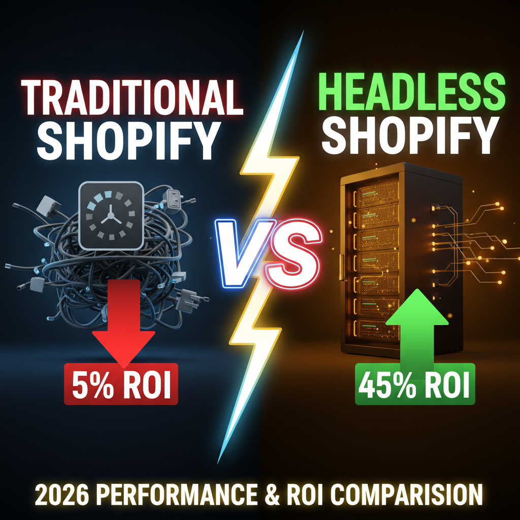 Headless Shopify vs Traditional Shopify: Performance & ROI Comparison 2026