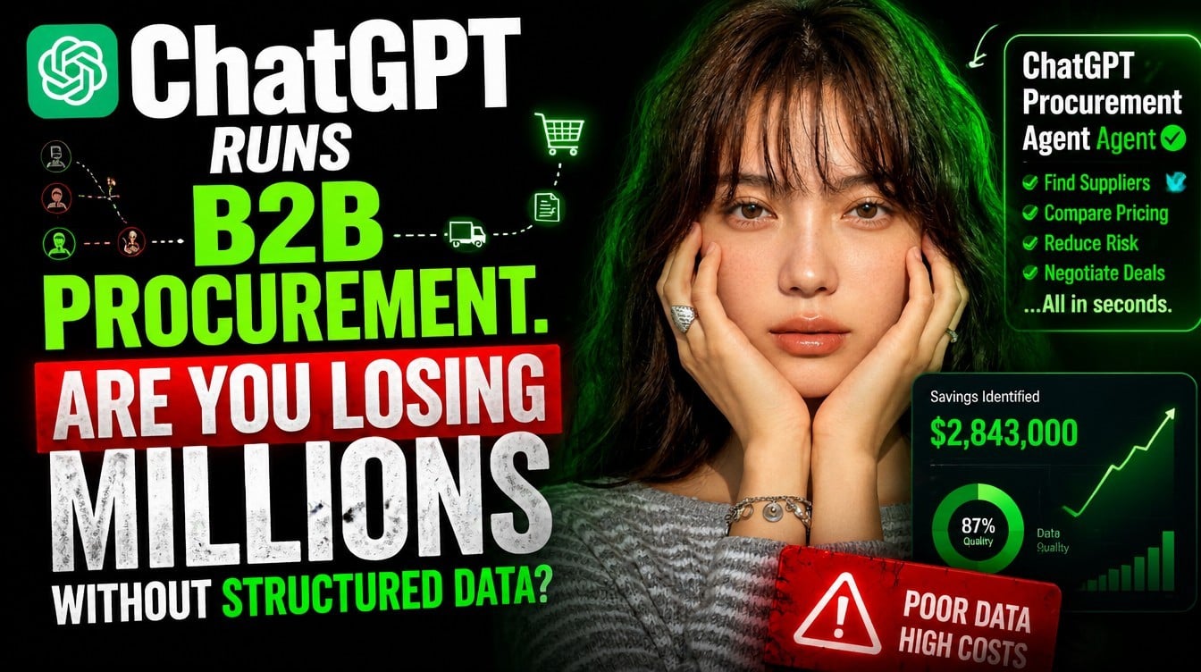 The Truth Behind Halved Orders: B2B Buyers Use ChatGPT, Structured Data is the Cure