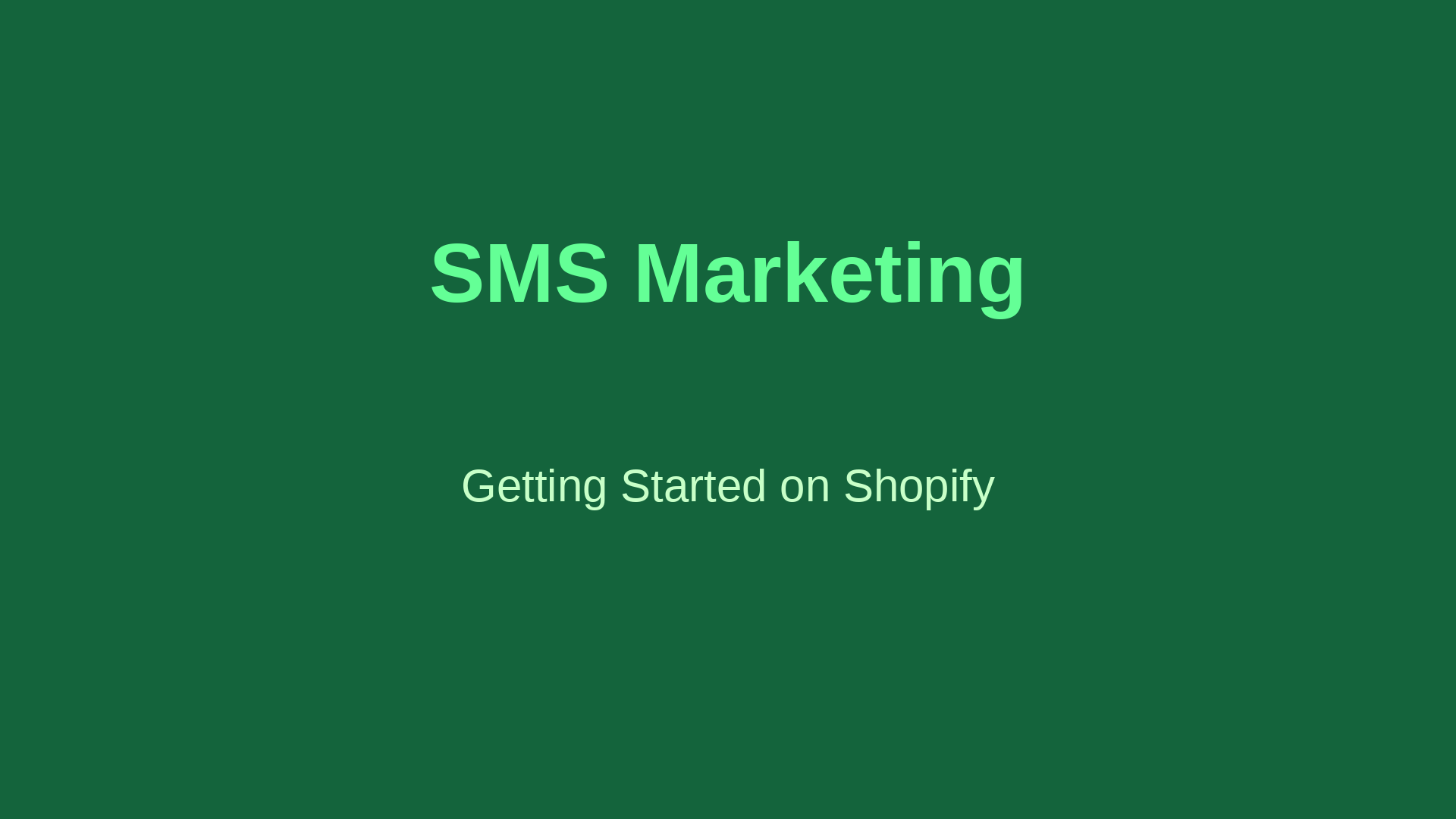 SMS Marketing for Shopify: Getting Started Without Being Spammy
