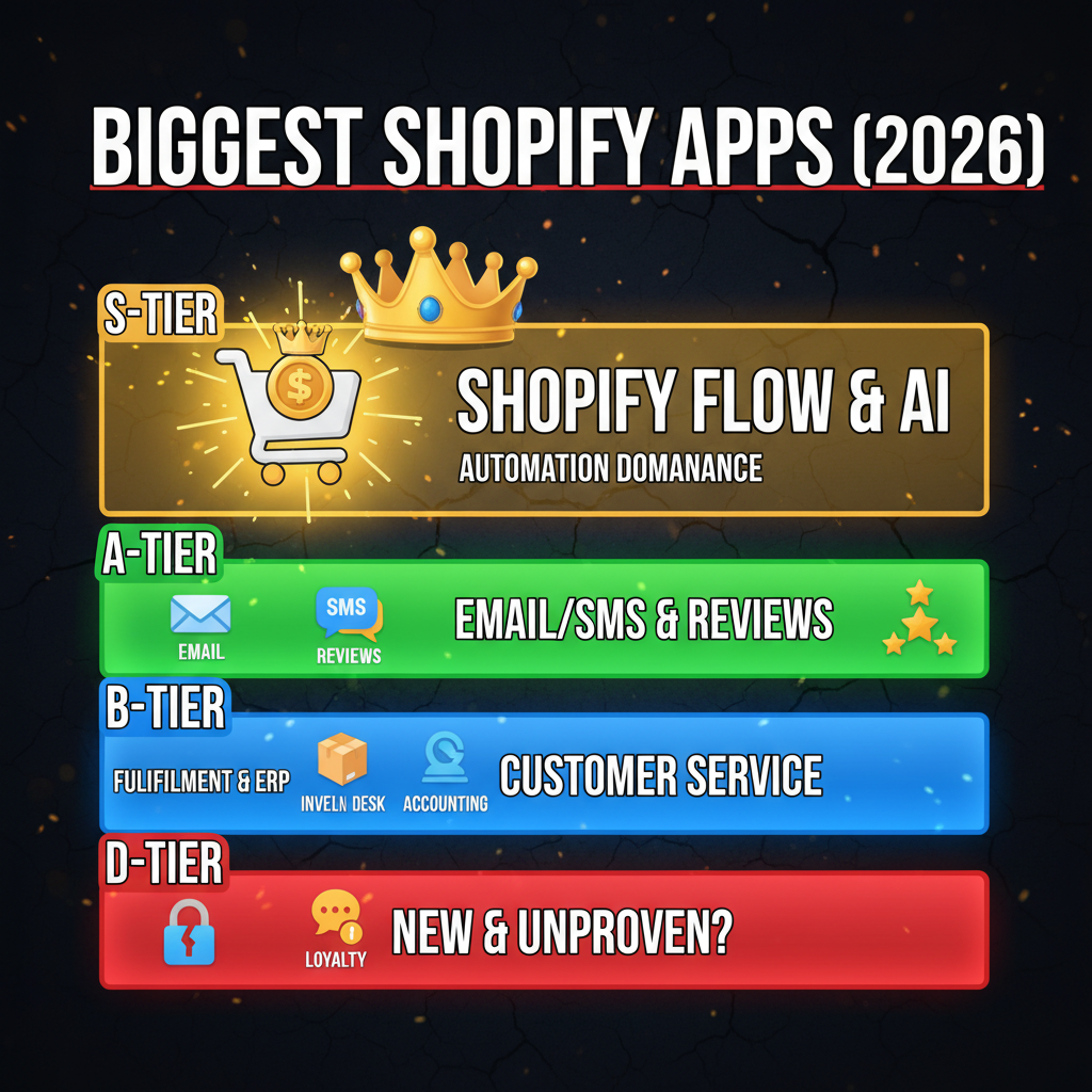 The Shopify App Ecosystem: Most Downloaded Apps by Category 2026