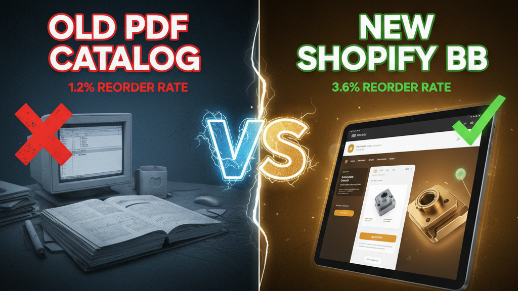 Case Study: A Taiwanese CNC Hardware Supplier Replaced Their PDF Catalog with Shopify B2B — and Tripled Reorder Rates
