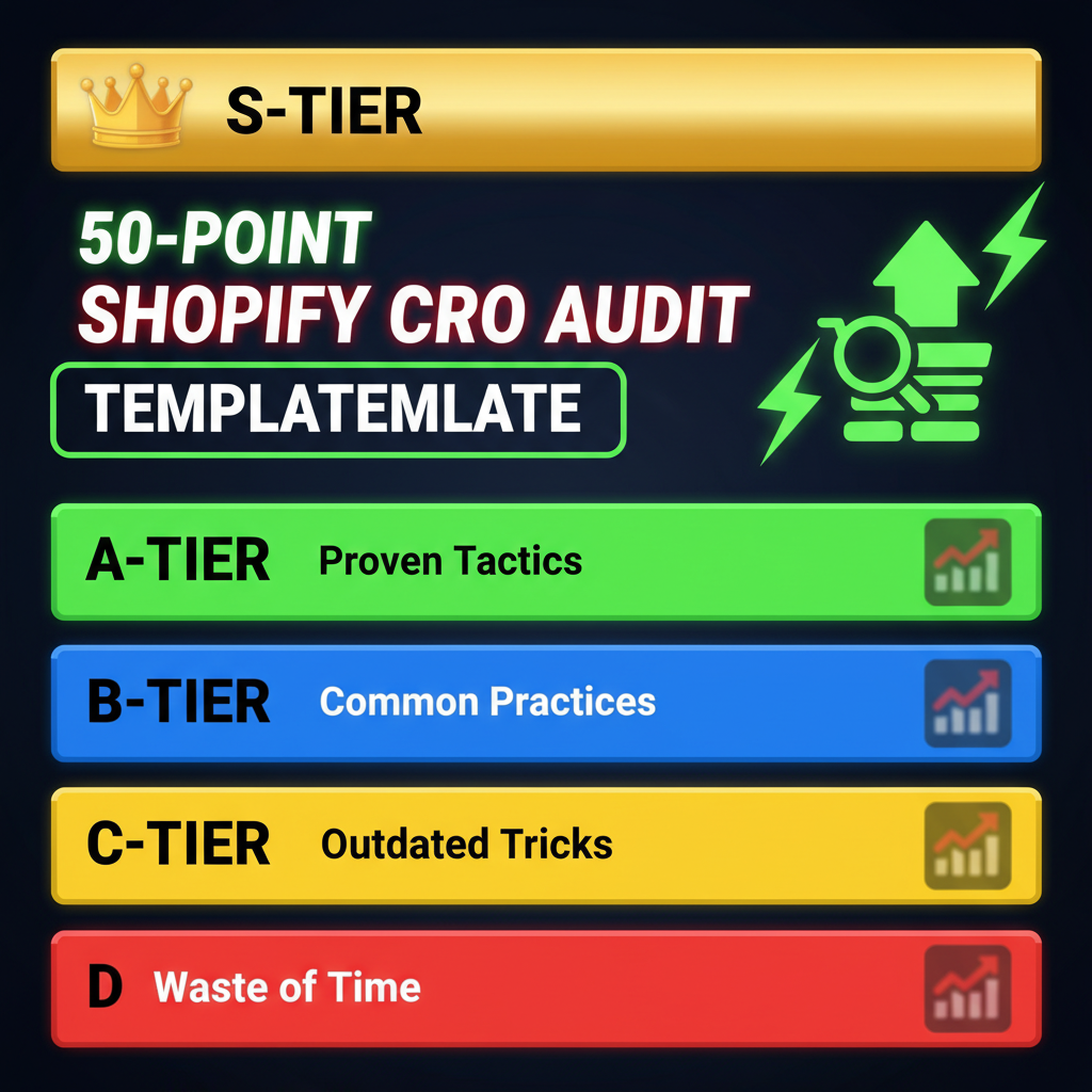 CRO Audit Template for Shopify: 50-Point Conversion Checklist
