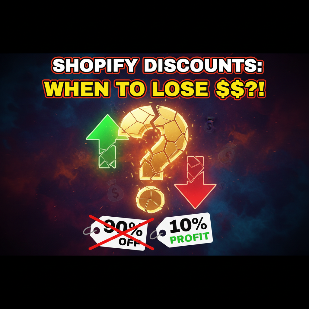 Shopify Discount Strategy: When to Discount (and When Not To)