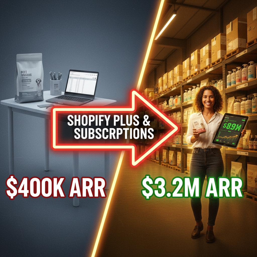 How a US Pet Wellness Brand Scaled from $400K to $3.2M ARR Using Shopify Plus and Subscription Commerce