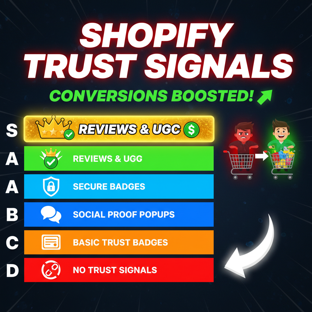 Shopify Trust Signals: Reviews, Badges & Social Proof for Conversions