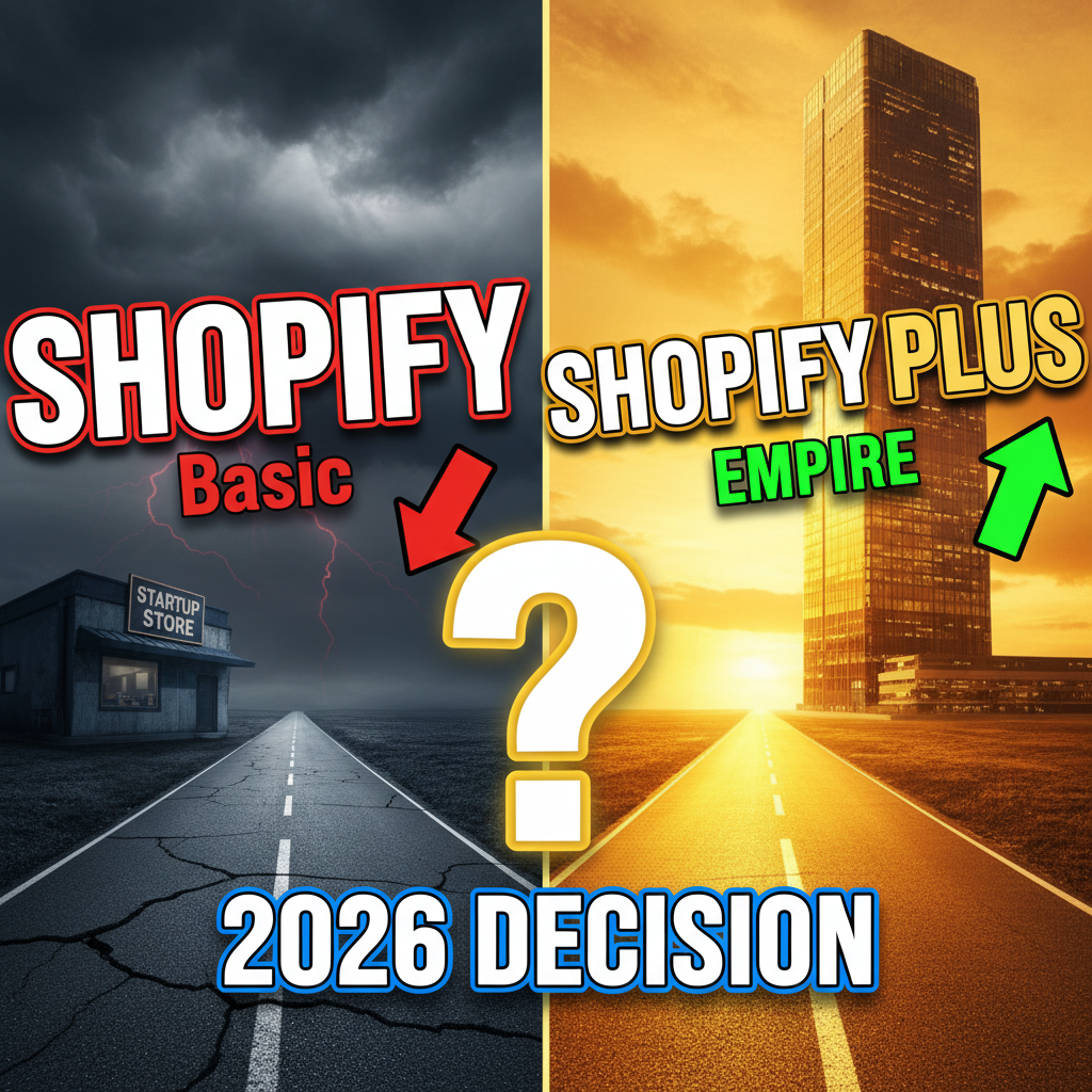 Shopify vs Shopify Plus comparison - professional e-commerce editorial