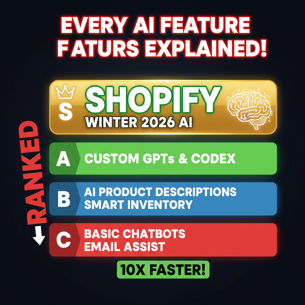 Shopify Winter 2026 Edition: Every AI Feature Explained & Ranked