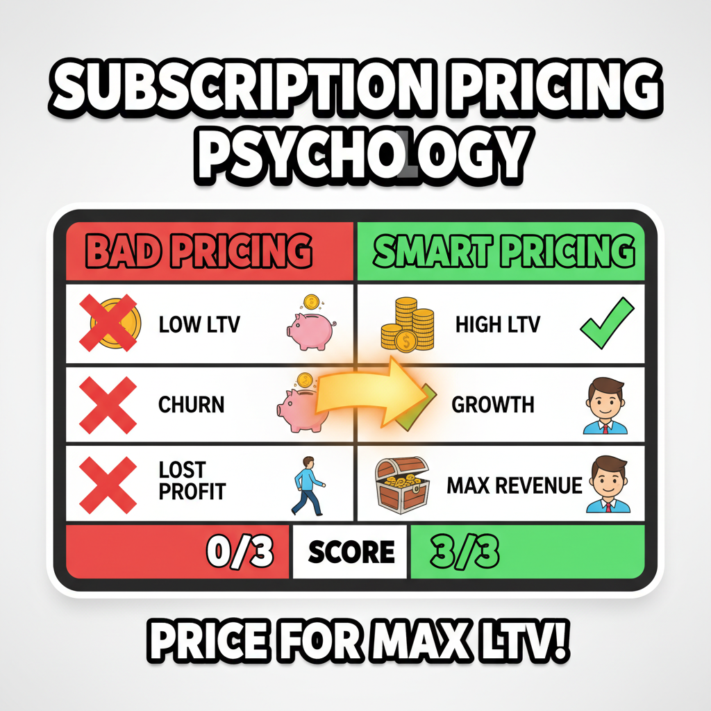 Subscription Pricing Psychology: How to Price Recurring Products for Maximum LTV