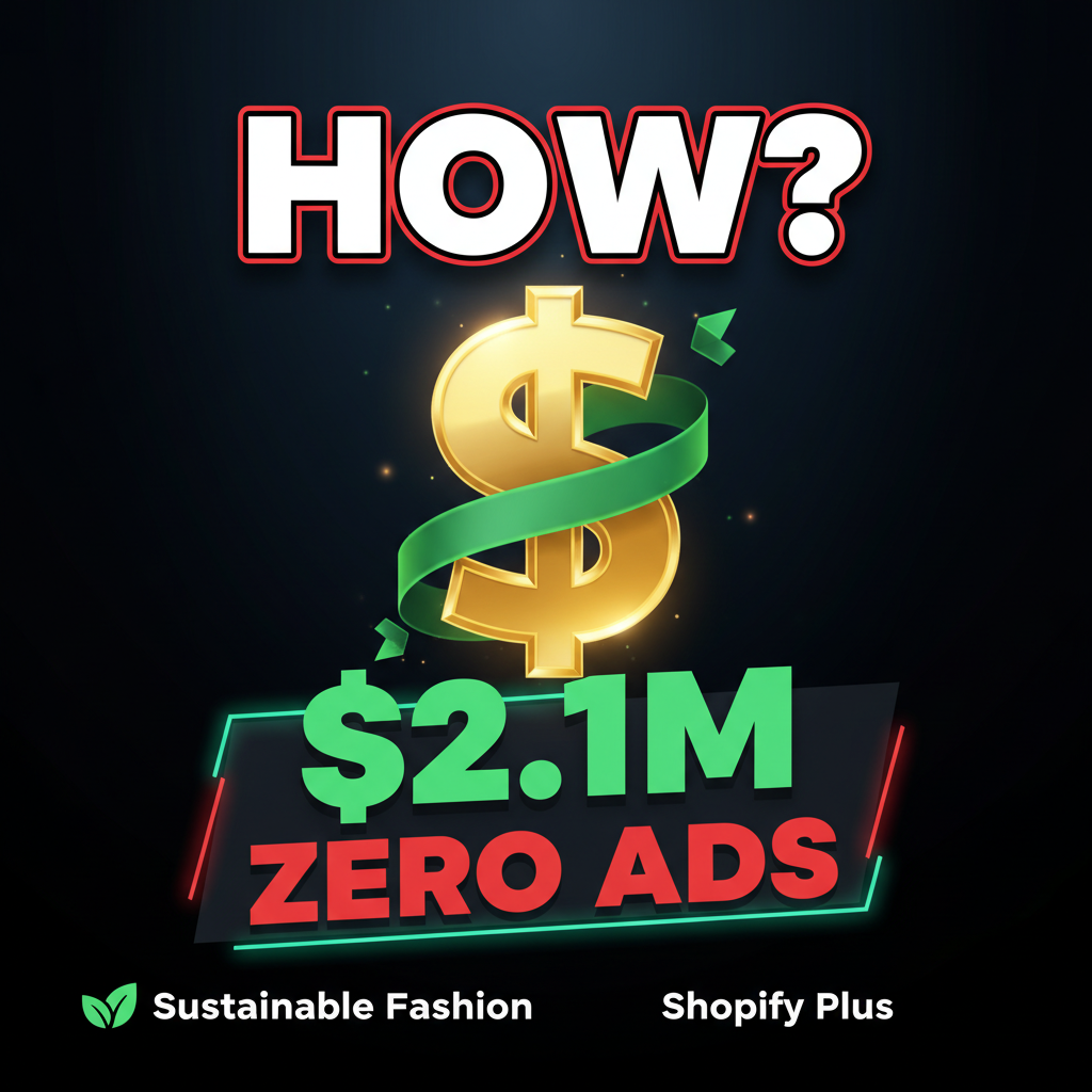 Case Study: A US Sustainable Fashion Label's Journey to $2.1M on Shopify Plus with Zero Paid Ads