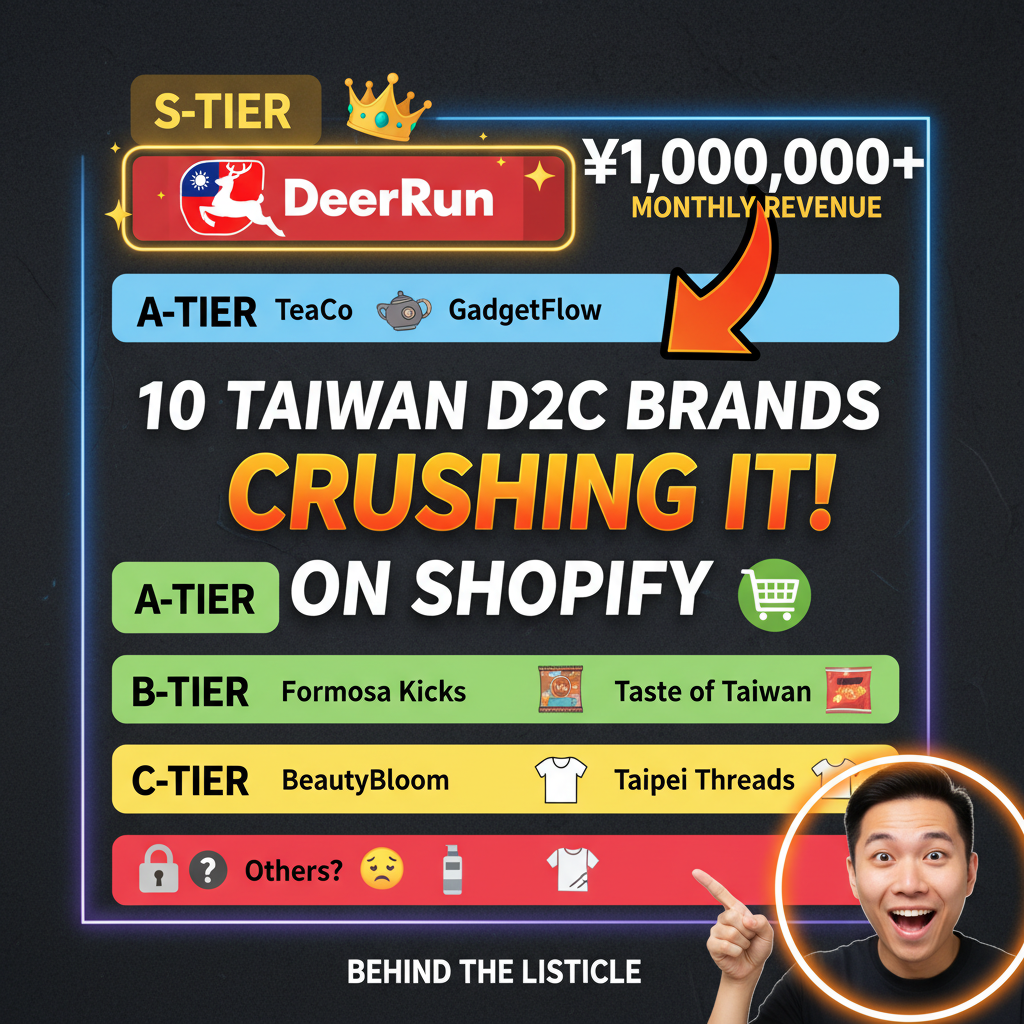 10 Taiwan D2C Brands Crushing It on Shopify: Behind the Listicle