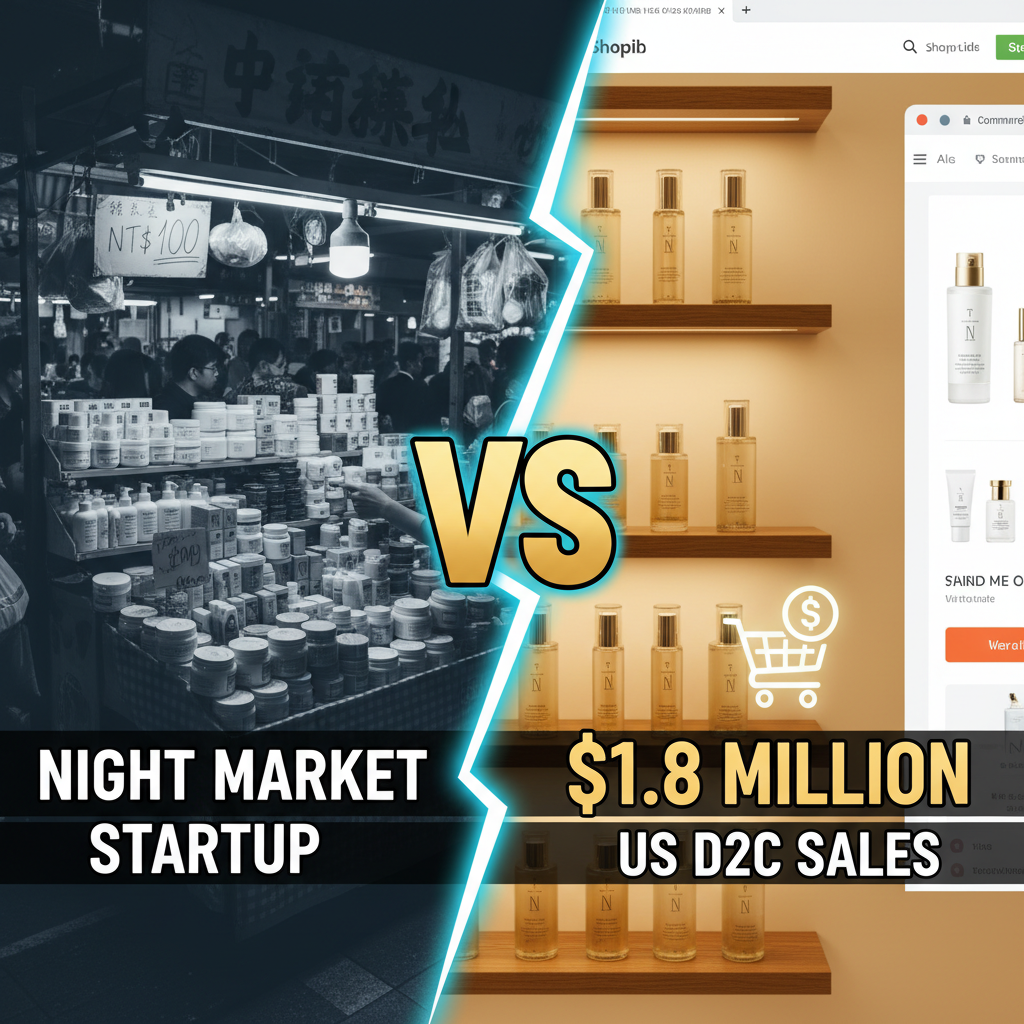 From Night Markets to North America: How a Taiwanese Skincare Brand Hit $1.8M in US D2C Sales on Shopify