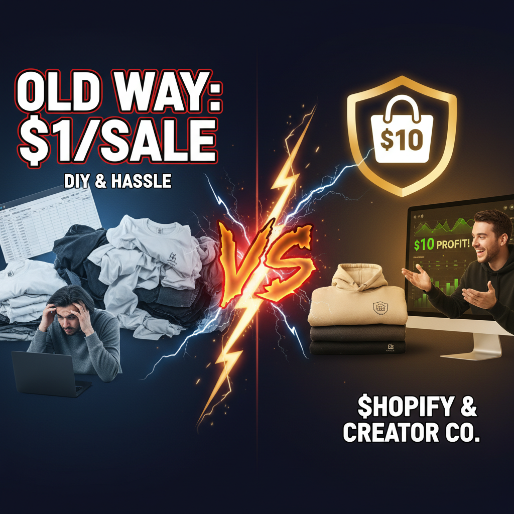 The Creator Economy Meets Shopify: How Content Creators Sell Merch