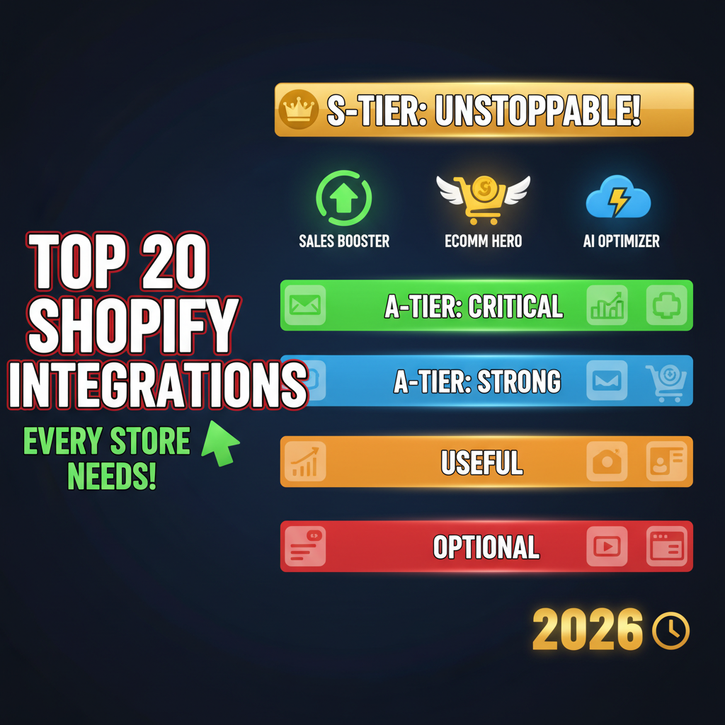 Top 20 Shopify Integrations Every Store Needs in 2026