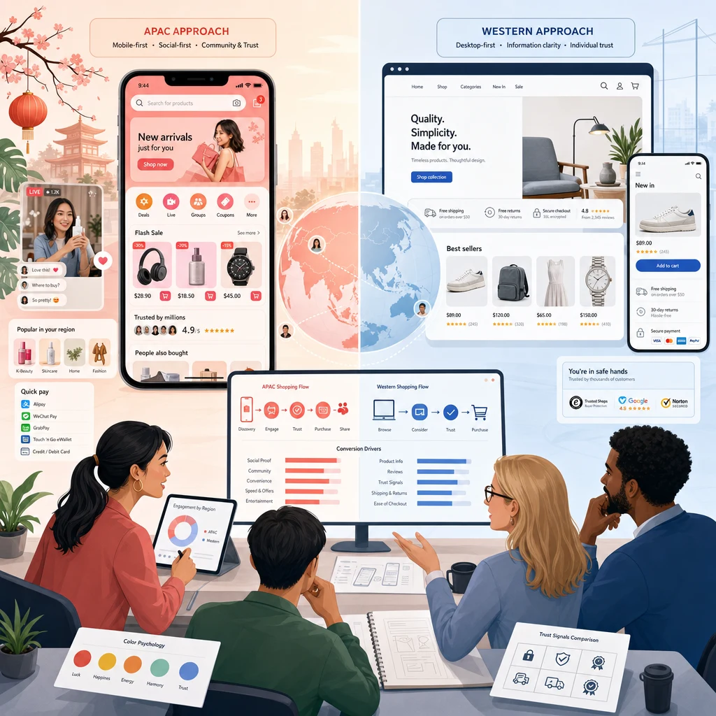Cultural Nuances in Ecommerce Design: APAC vs Western Markets