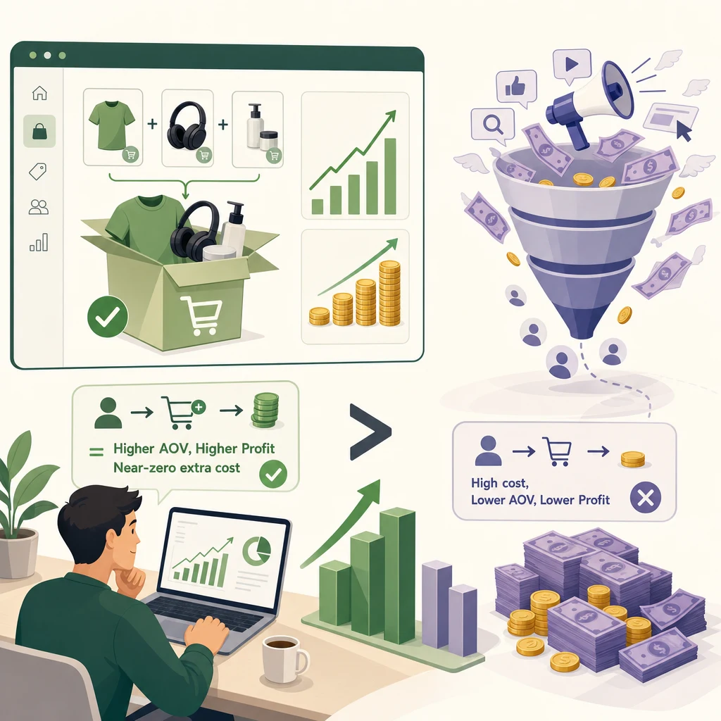 Upselling & Cross-Selling on Shopify: Increasing AOV by 30%+
