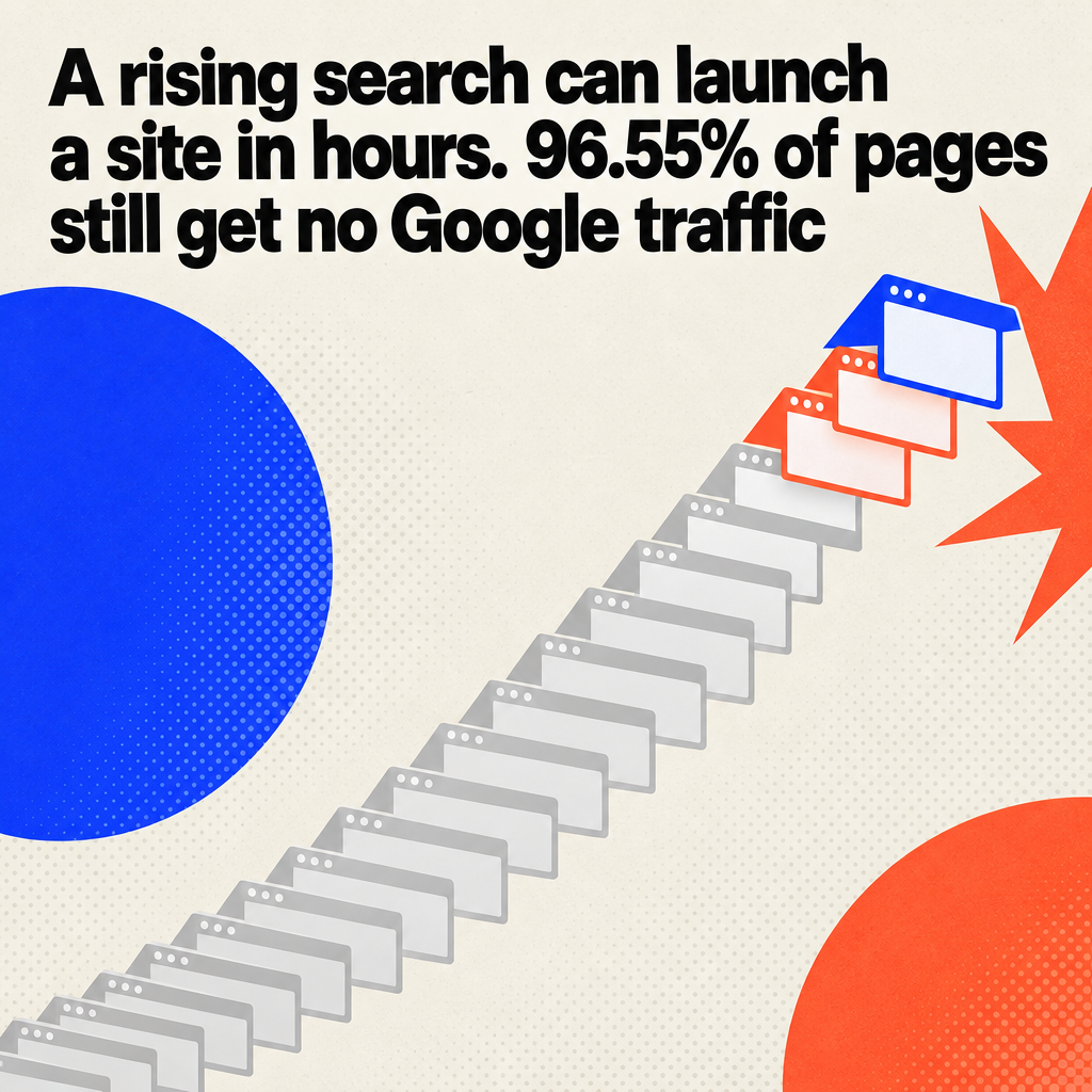 A rising search can launch a site in hours